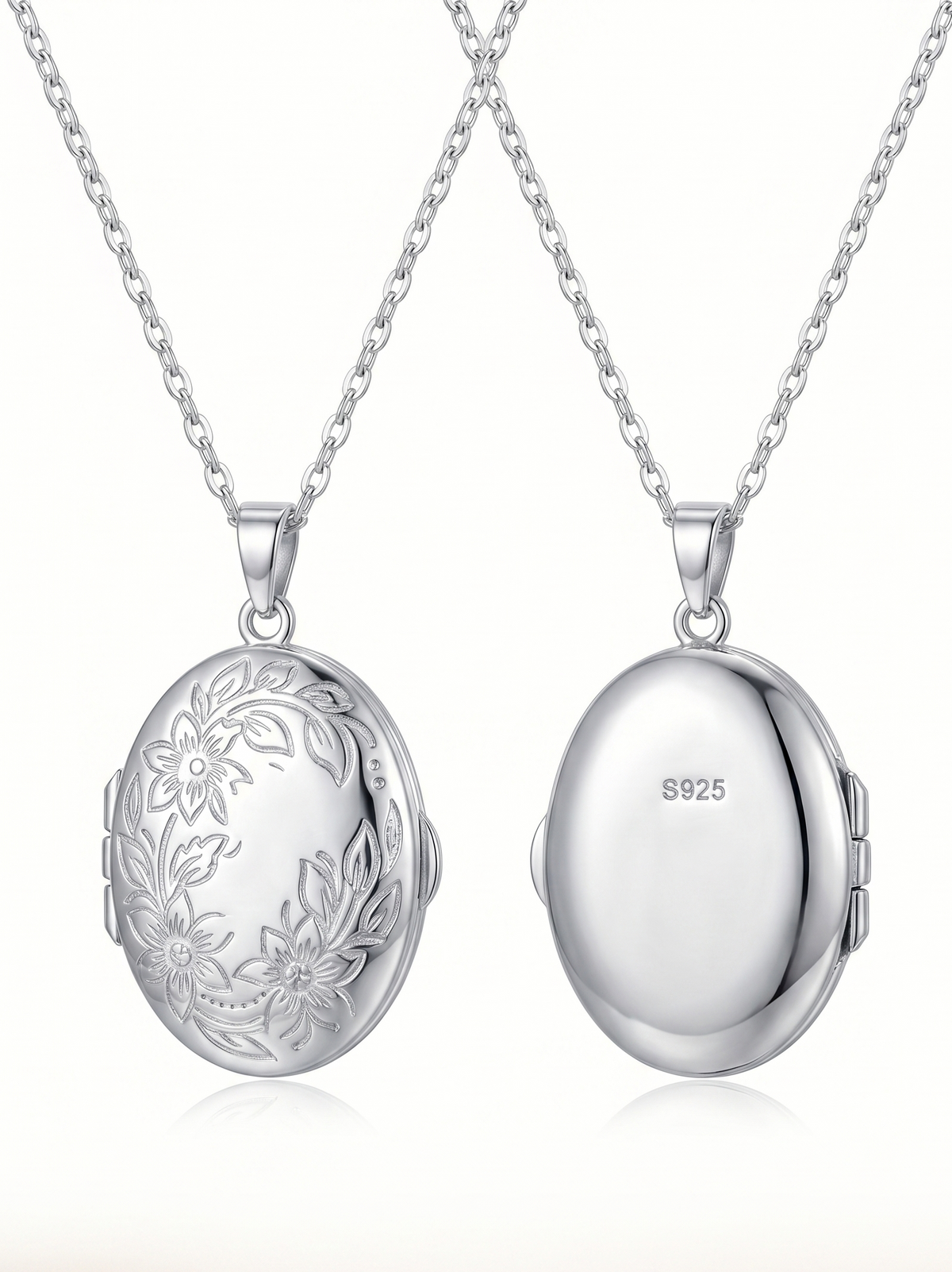 Hand-Painted Pet Portrait Locket | Opens to Hold a Photo | 925 Silver ...